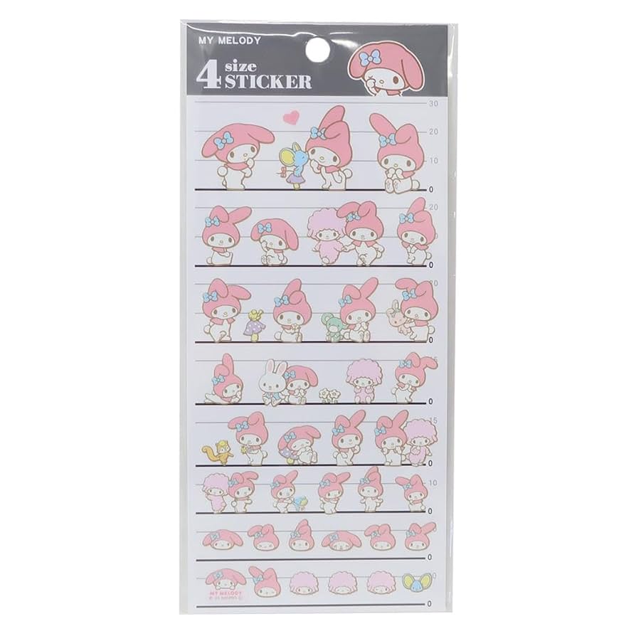 Amazon.co.jp: マイメロディ[シールシート]4サイズステッカー